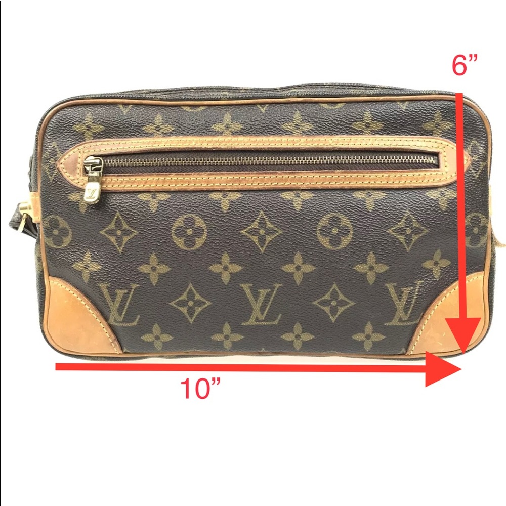 authentic LV Monogram Marly Dragonne GM Clutch - Picture 5 of 14